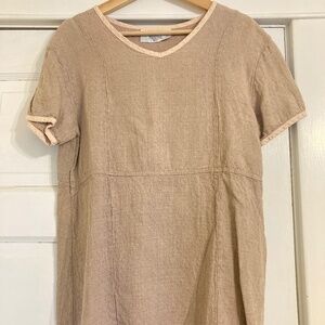 Gorgeous Vintage Aly Wear 100% Linen Top Sz S
